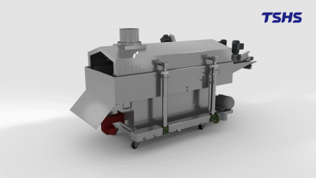 Small Size Continuous Conveyor Fryer (FRYIN-201) - Conveyor Fryer